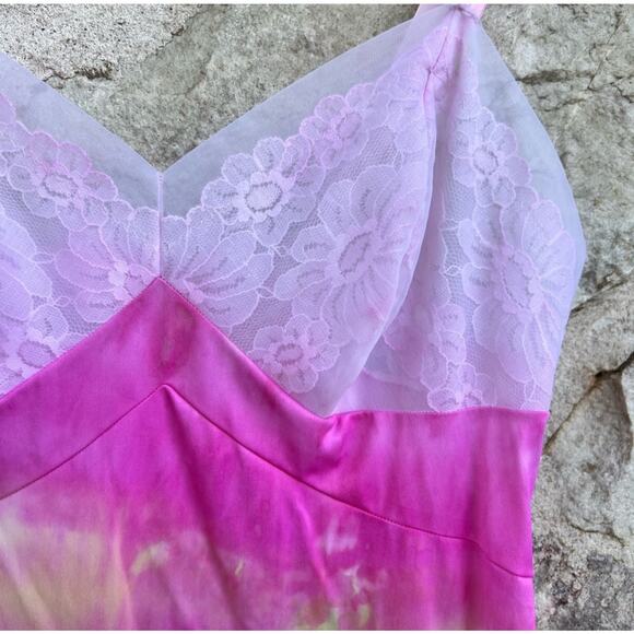 Vintage upcycled ice dyed vanity fair slip made in USA - Picture 3 of 9